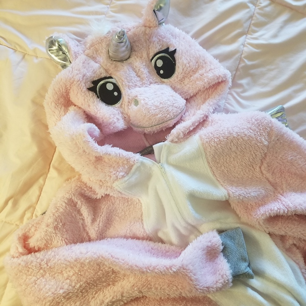 Pink Unicorn Fleece Pajama Set